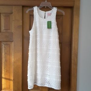 Lilly Pulitzer White Anette Shift Dress NWT Size 8